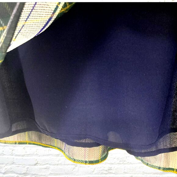 J.Crew Stewart Tartan Halter Tie-Back Chiffon Blouse 14 - Picture 13 of 16